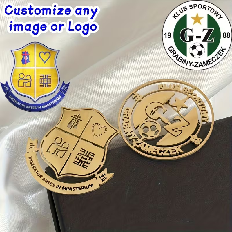 Men Accessories Kit - Custom Logo Brooch Simple Creativity Stainless