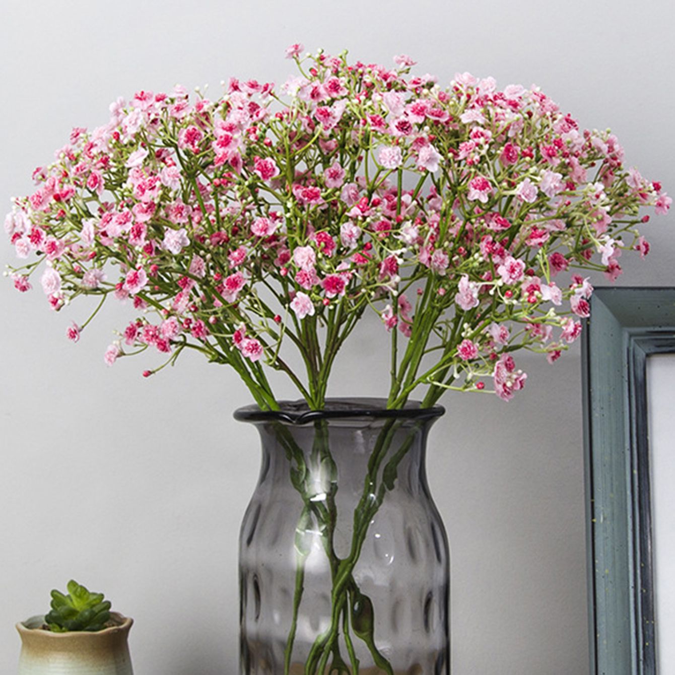 Men Accessories Bouquet - 1/3 Bundles Gypsophila Bride Holding Plastic