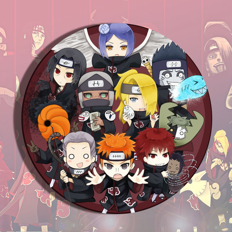 Lapel Pin Enamel - Naruto Sasuke Itachi Madara Kakashi Anime