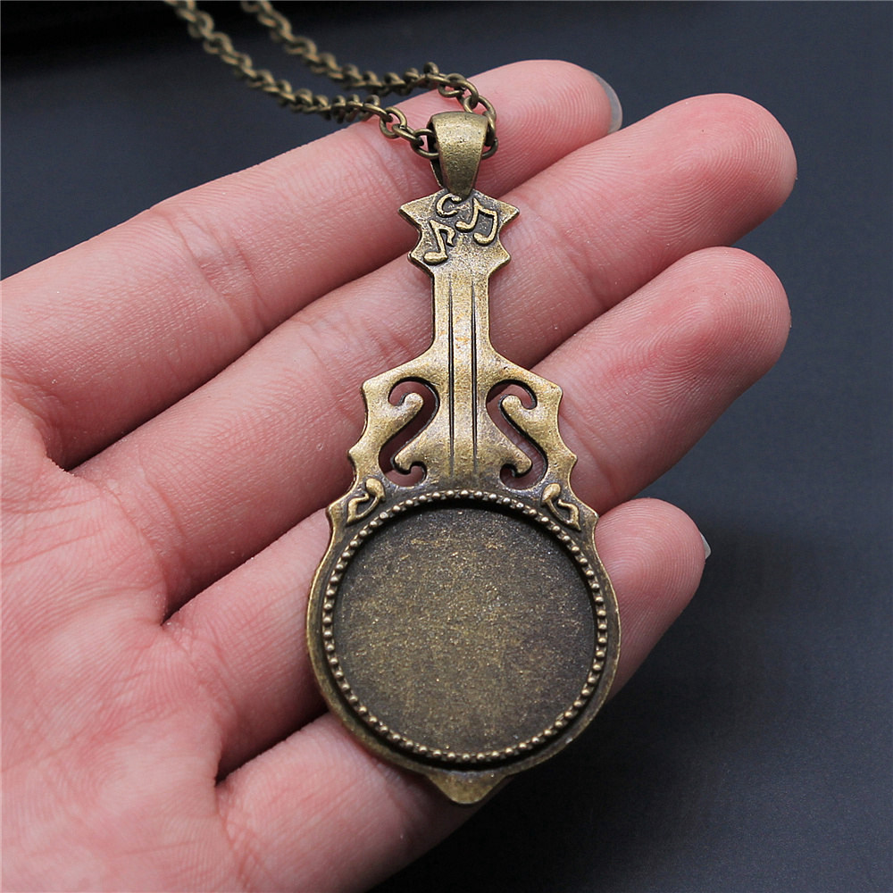Men'S Accessories Tray - Pendant Necklace Fit Round 25Mm Bronze