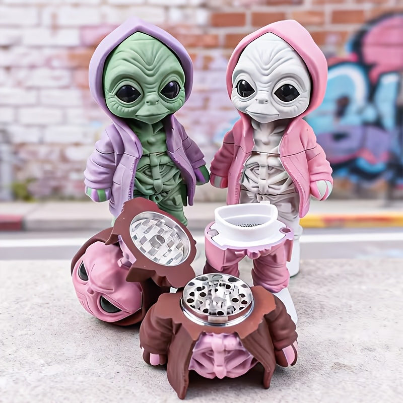 Men Accessories For Gift - Funny Alien Herb Grinder Spice Grinder