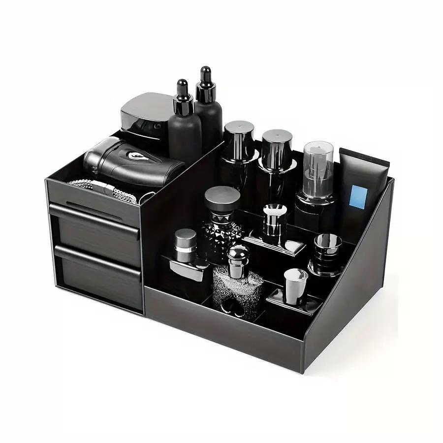 Men'S Accessories Tray - Vintage Bathroom Organizer Cosmetic Storage Box