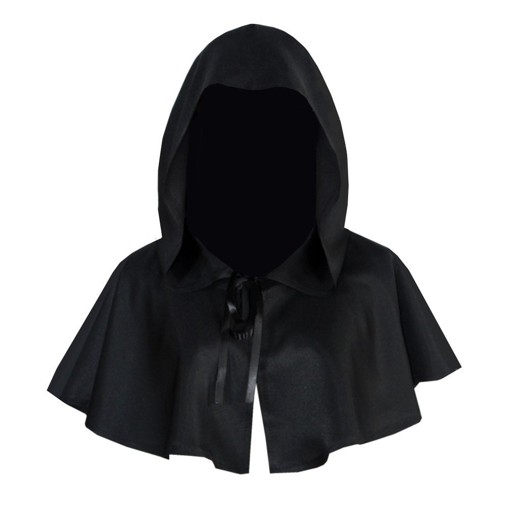 Medieval Men'S Accessories - Halloween Cosplay Death Cloak Short Hooded