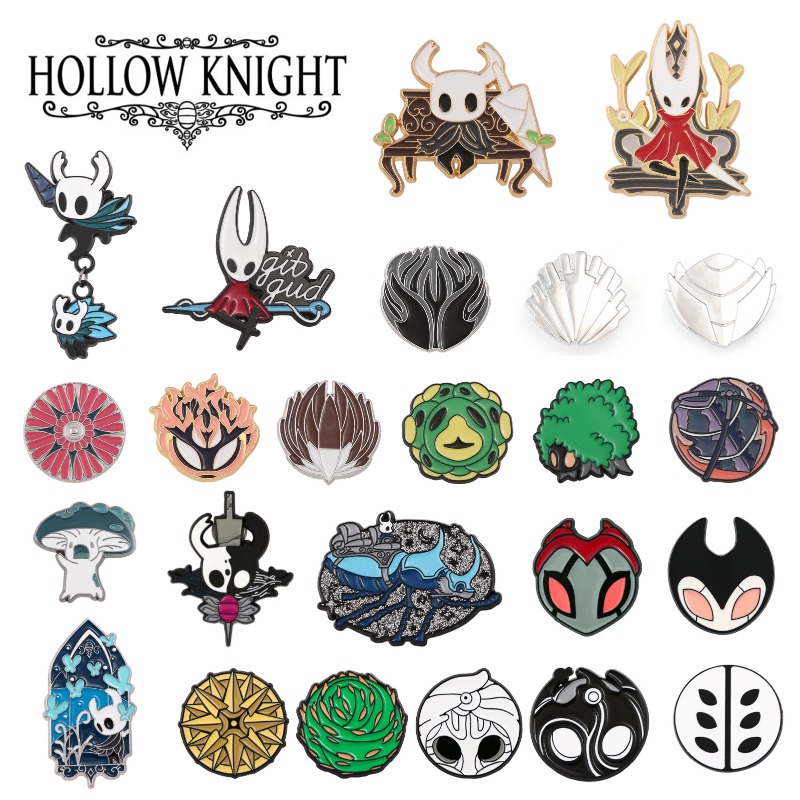 Lapel Pin Enamel - Hollow Knight Alloy Drip Oil Enamel