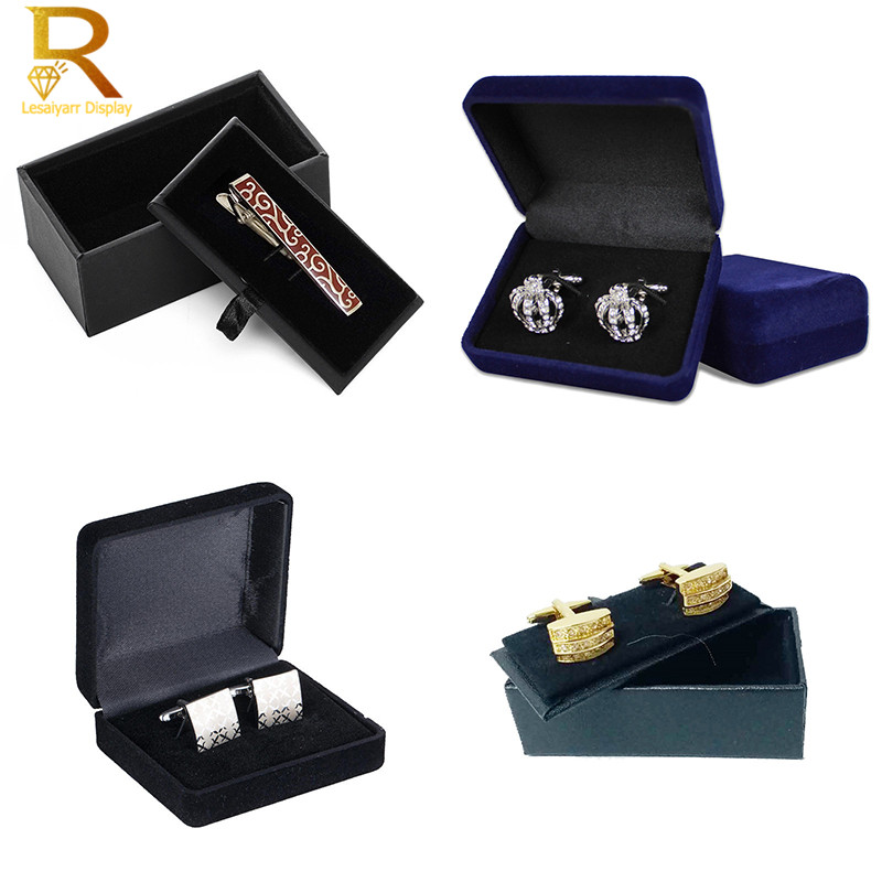 Cufflink Box Set - Wholeslae Men's Cufflinks Packaging Box Black