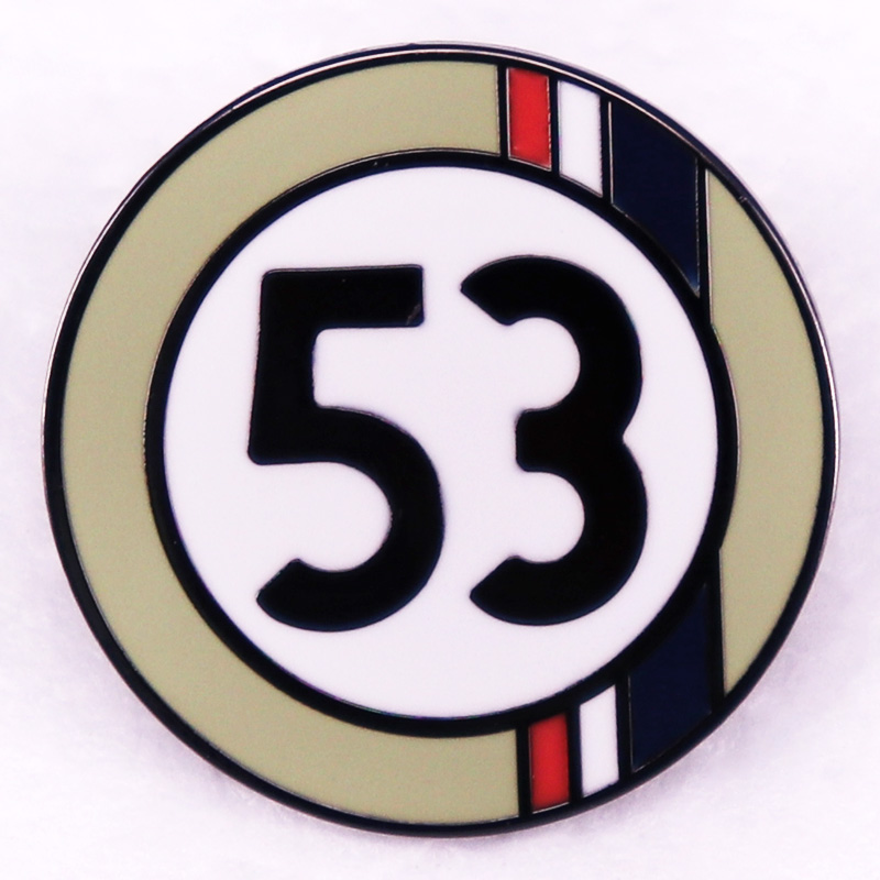 Lapel Pin Enamel - The Love Bug movie blue and