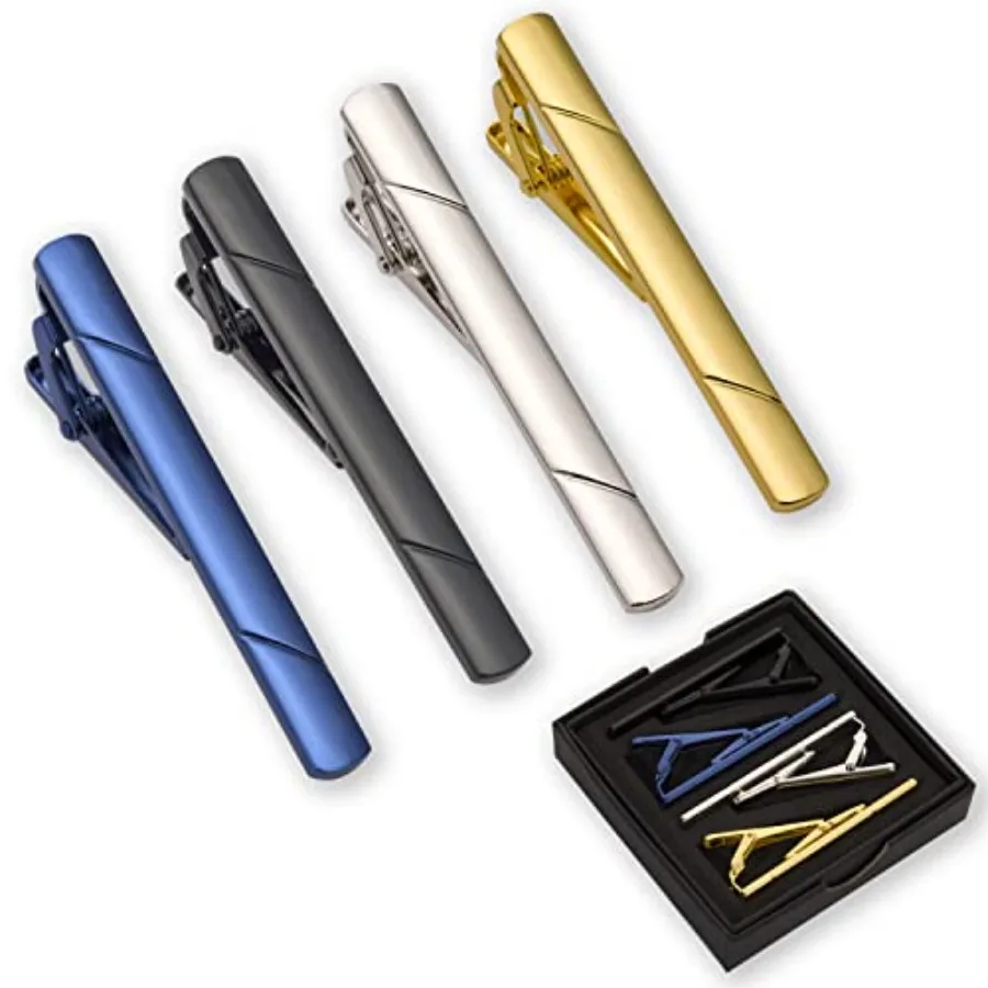 Men Accessories For Gift - 4Pcs Tie Clips For Men Tie