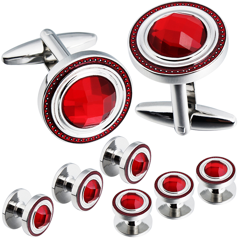 Cufflink Box Set - HAWSON Crystal Cufflinks and Studs Sets