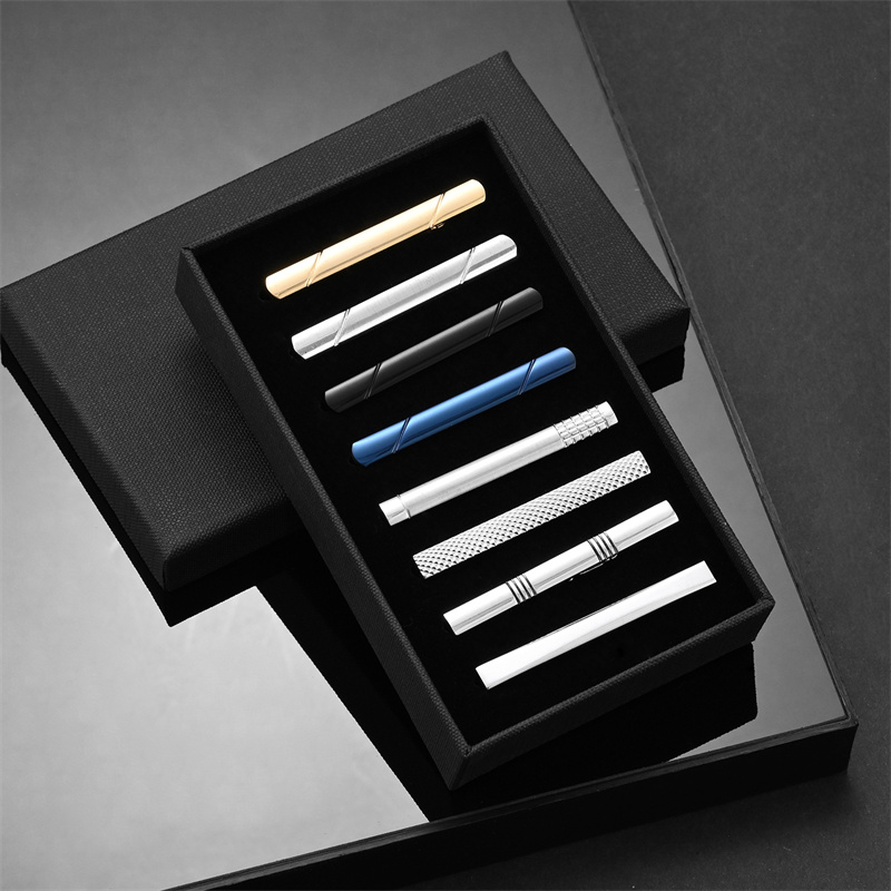 Cufflink Box Set - 7/8/10 PCS Tie Clip Set With