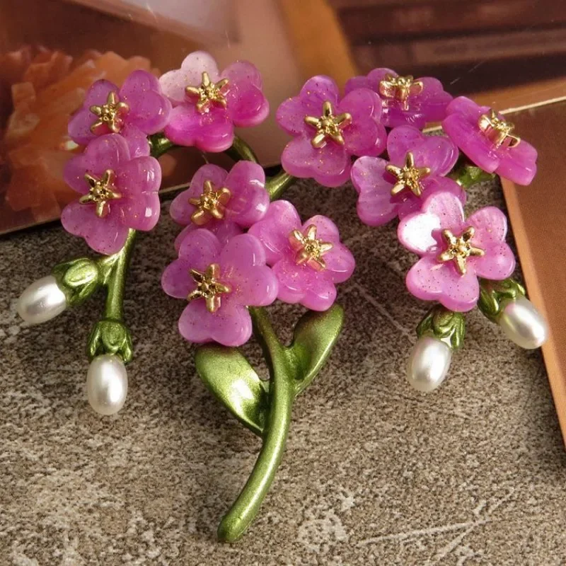 Men Accessories Bouquet - Classic Retro Imitation Pearl Bouquet Brooch