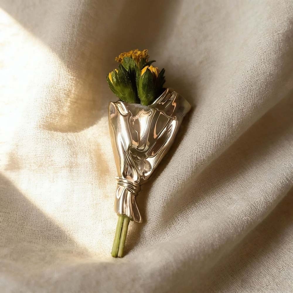 Men Accessories Bouquet - Clothing Accessories Vintage Flower Insertable Brooch