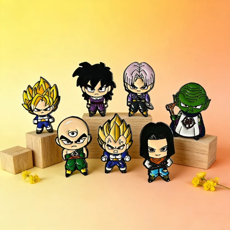 7pcs Set Cute Manga Brooches f - огляд і ціна Lapel Pin Enamel