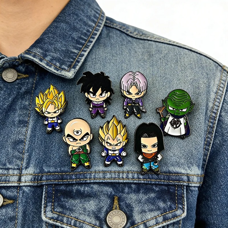 7pcs Set Cute Manga Brooches f - огляд і ціна Lapel Pin Enamel