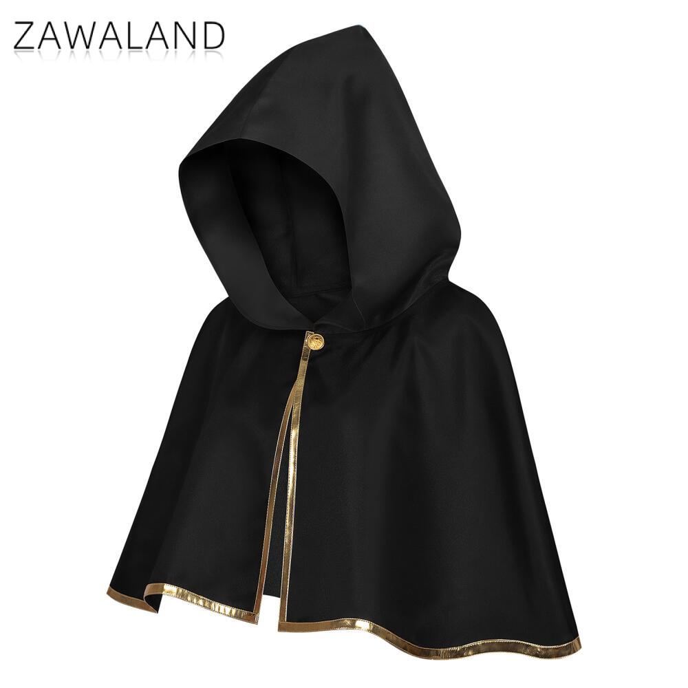 Medieval Hooded Cape Cloak wit - огляд і ціна Medieval Men'S Accessories