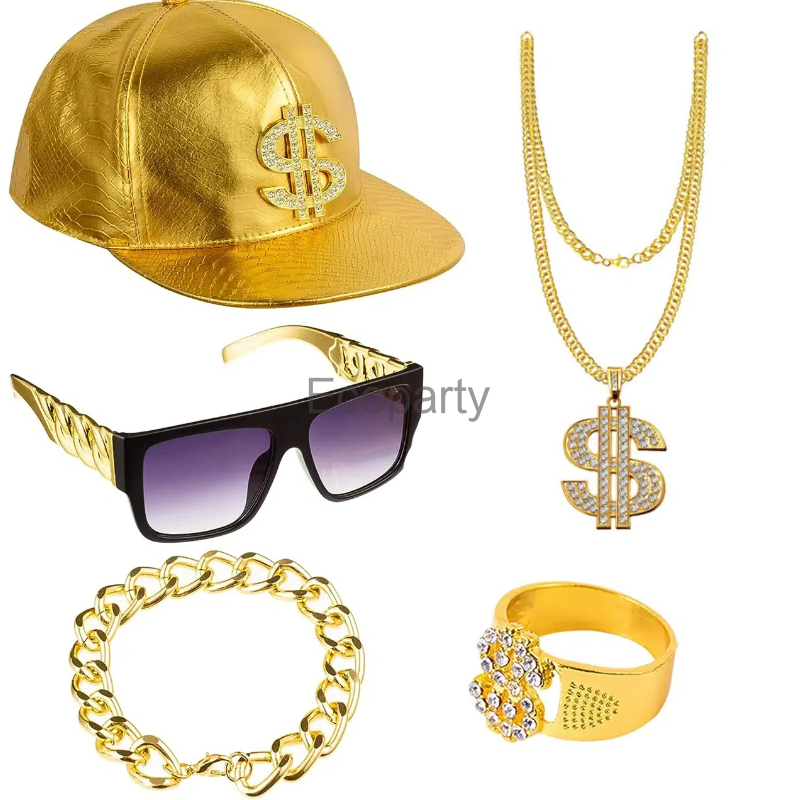 80s 90s Hip Hop Costume Access - огляд і ціна Men'S Accessories In The 80S