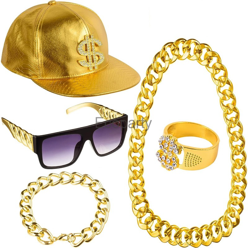 80s 90s Hip Hop Costume Access - огляд і ціна Men'S Accessories In The 80S