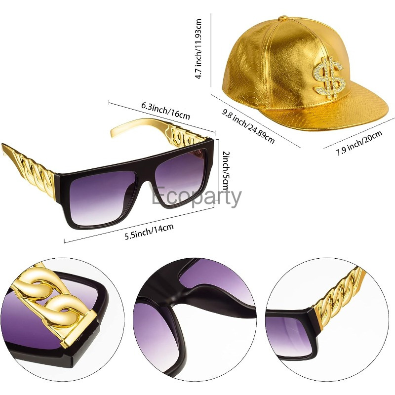 80s 90s Hip Hop Costume Access - огляд і ціна Men'S Accessories In The 80S