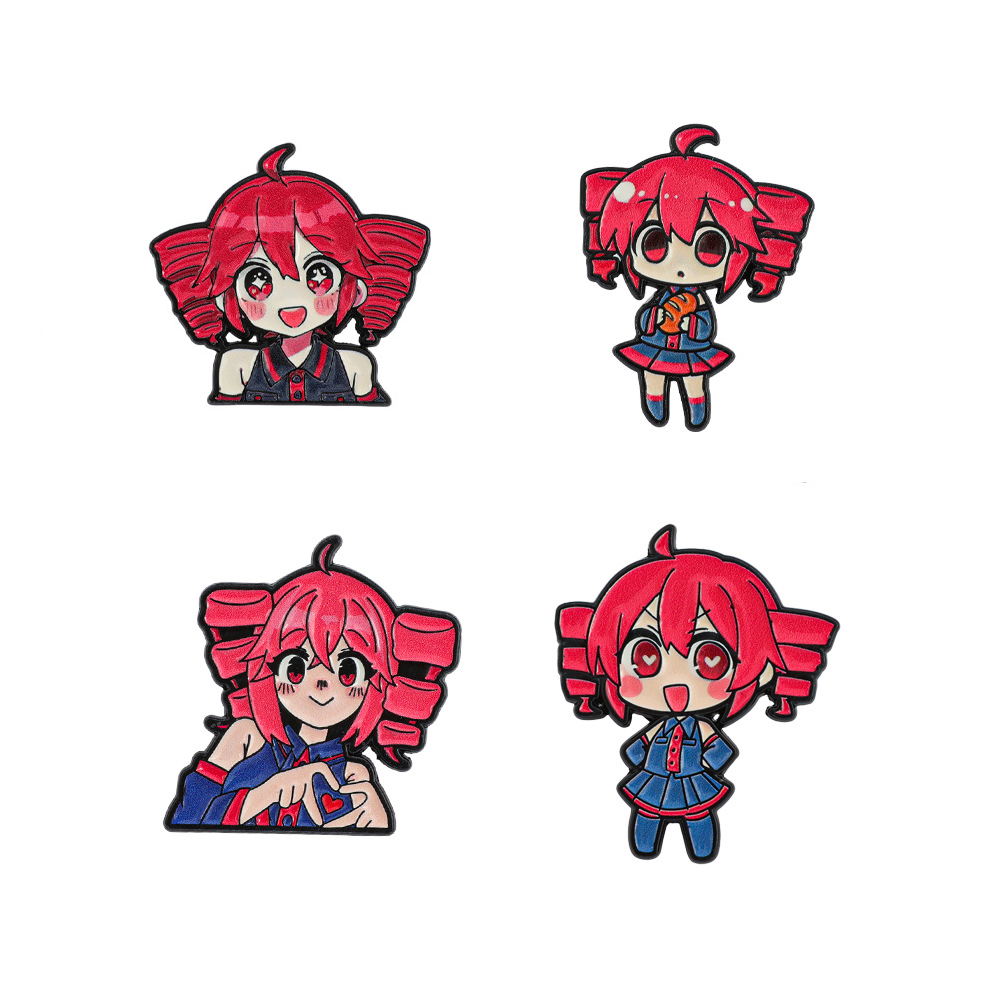 4pcs Anime Cute Cartoon Brooch - огляд і ціна Lapel Pin Enamel