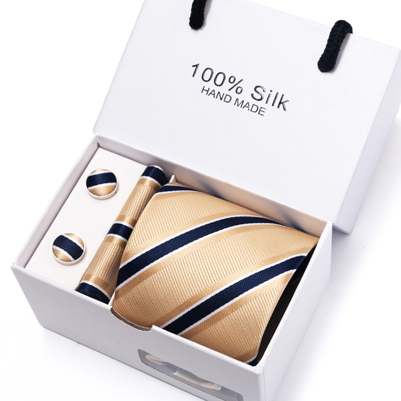 New Men's Flower Polka Dot Mul - огляд і ціна Neck Tie Set Box