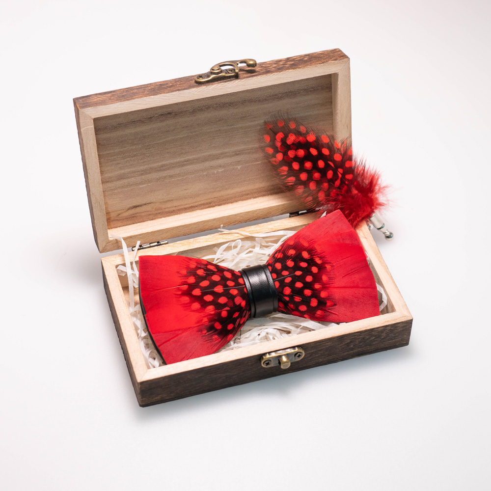 EASTEPIC Handmade Feather Bow  - огляд і ціна Neck Tie Set Box