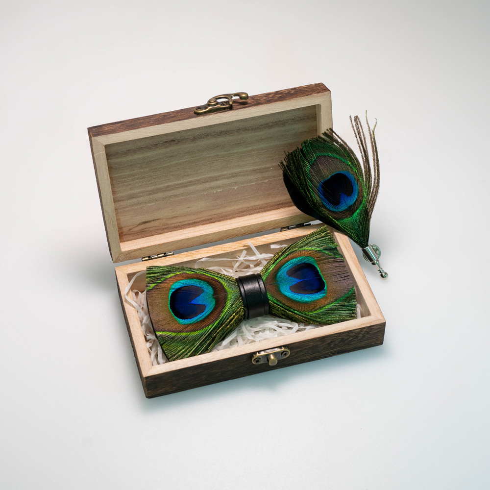 EASTEPIC Handmade Feather Bow  - огляд і ціна Neck Tie Set Box