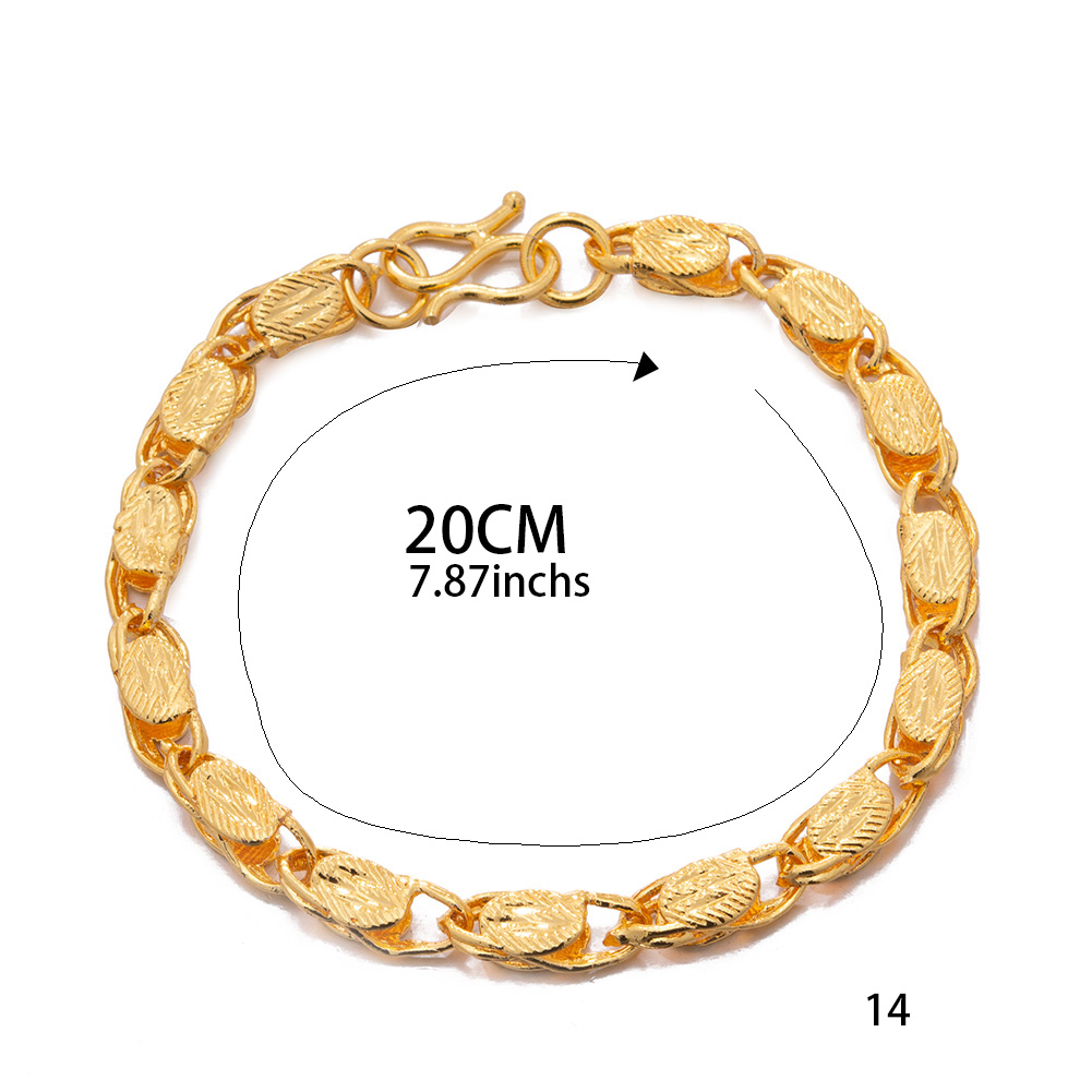 20CM Trendy Gold Color Men Bra - огляд і ціна Men'S Accessories Dubai