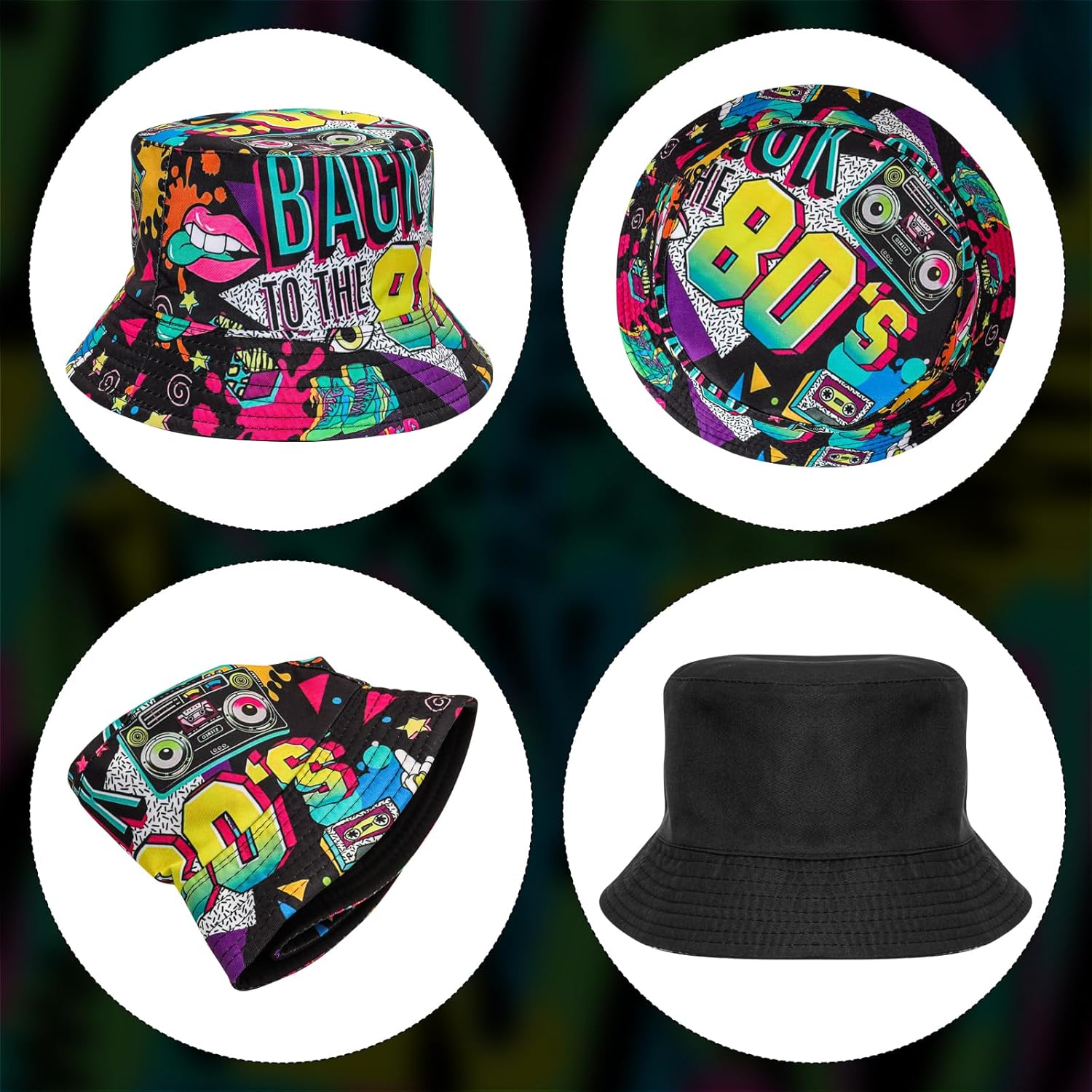 Fashion 80s 90s Bucket-Hat Fis - огляд і ціна Men'S Accessories In The 80S