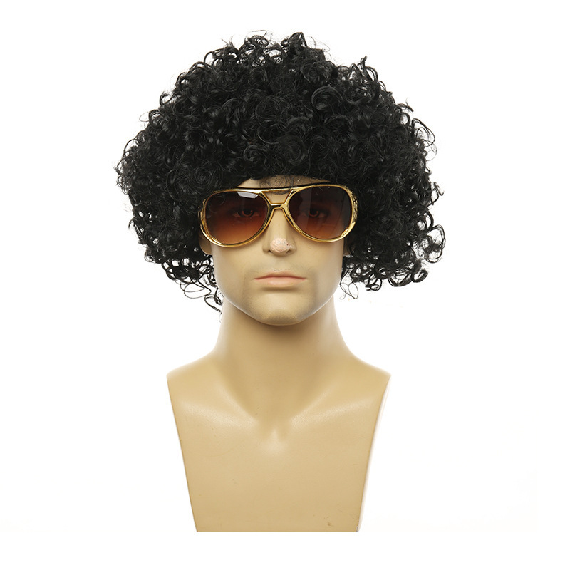 Unisex Big Curly Afro Wig - 3  - огляд і ціна Men'S Accessories In The 80S