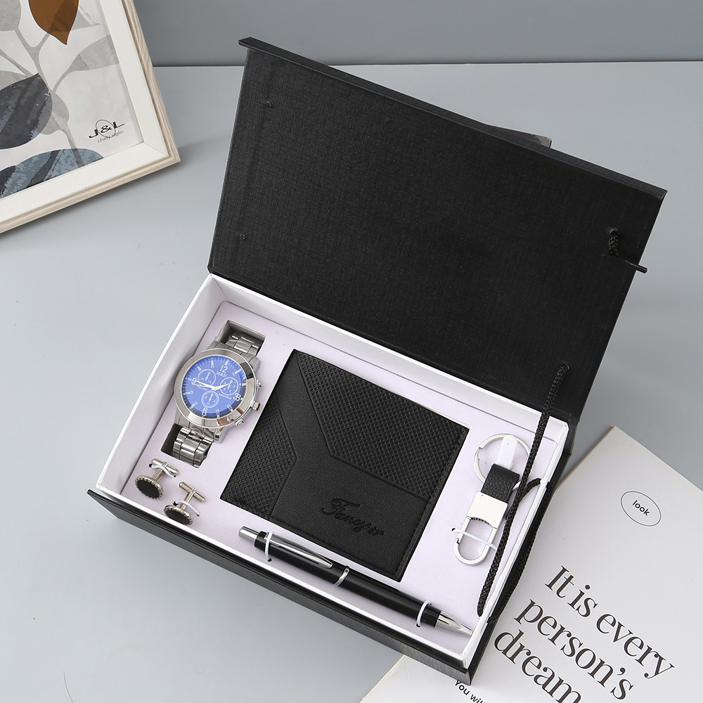 New Watch Men's Gift Set with  - огляд і ціна Cufflink Box Set