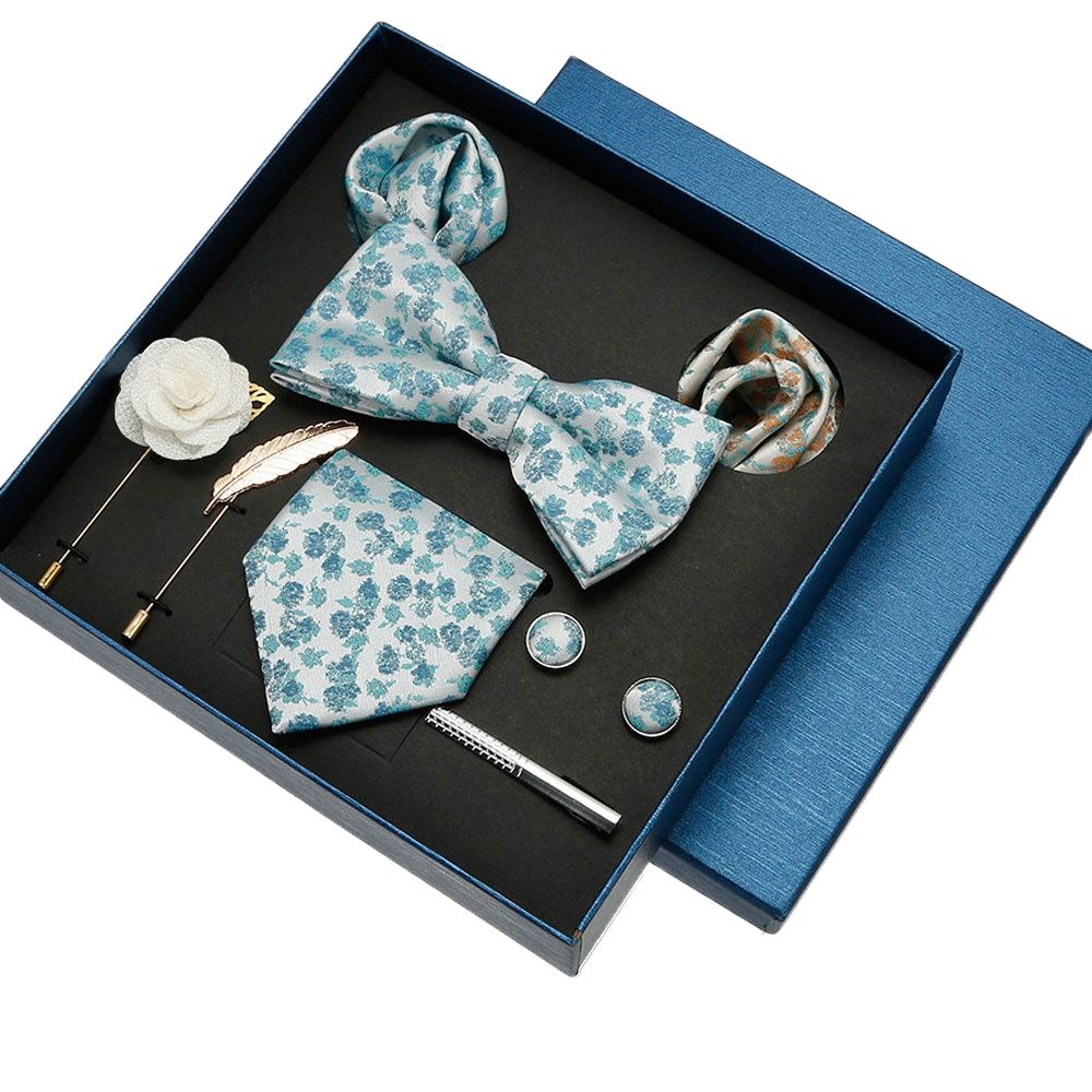 Luxury Silk Tie Hankies Set In - огляд і ціна Neck Tie Set Box