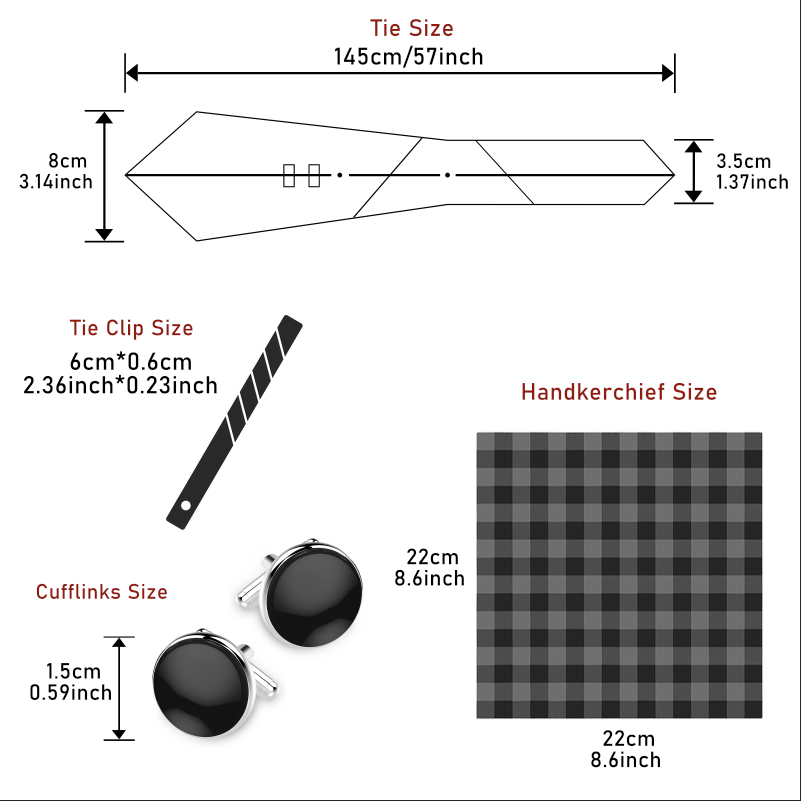 Hot Sale 8 cm Tie Handkerchief - огляд і ціна Neck Tie Set Box