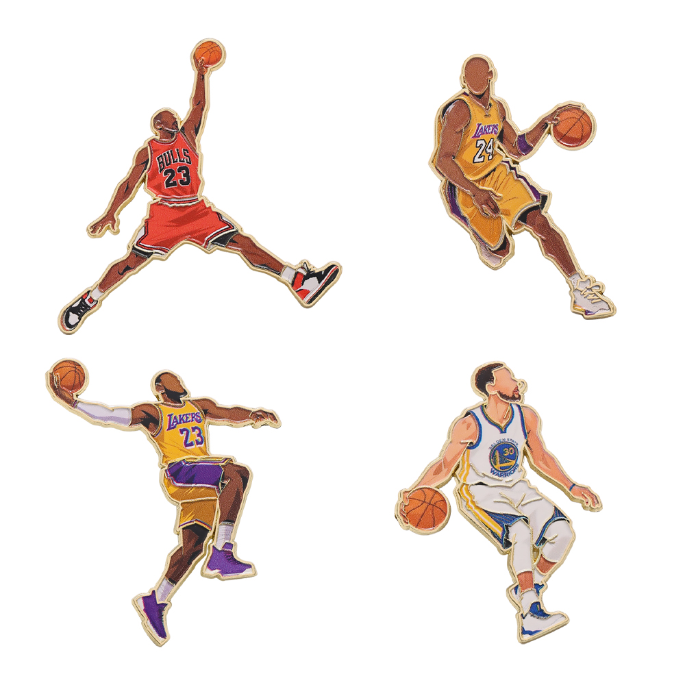 4/12pcs Sports Star Enamel Pin - огляд і ціна Lapel Pin Enamel
