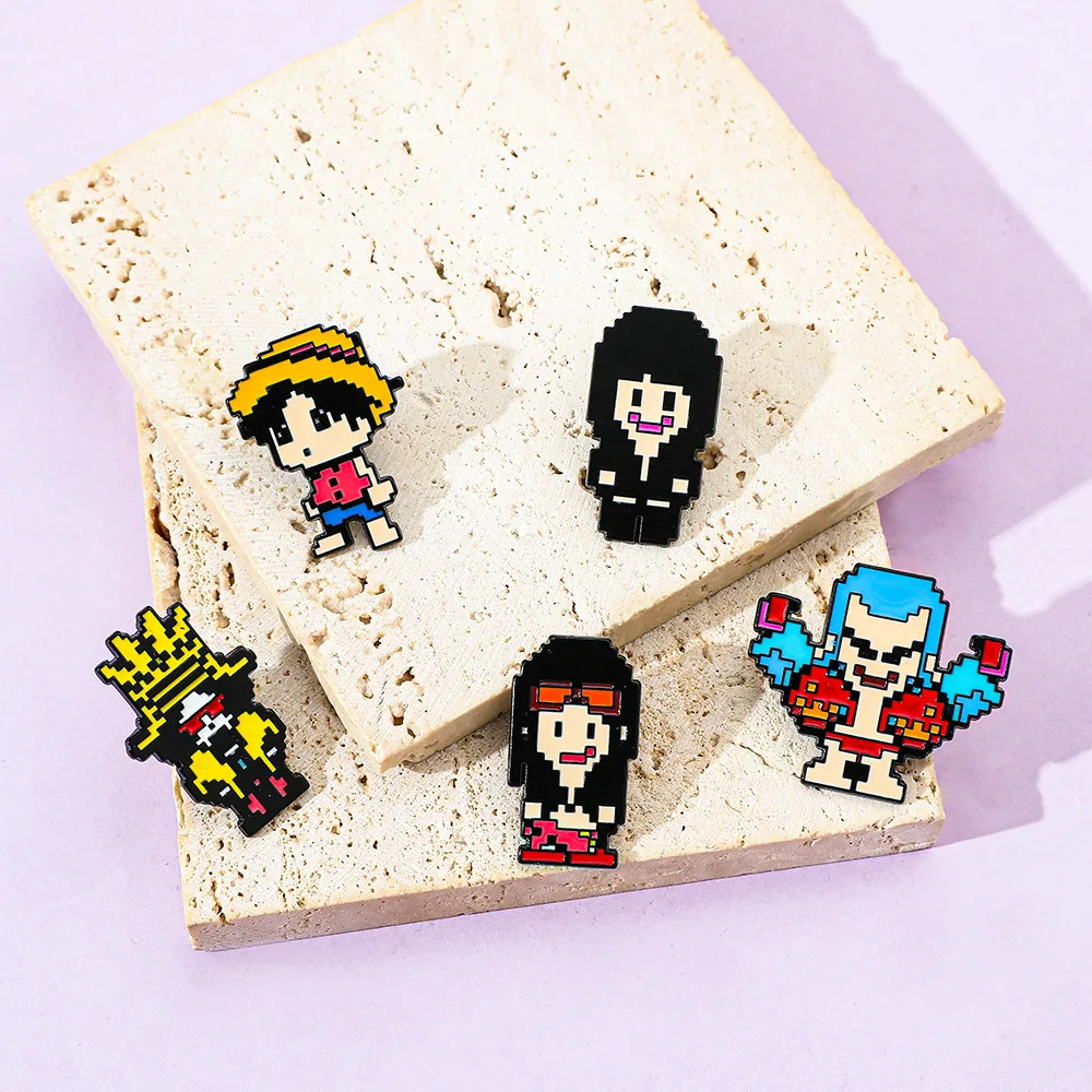 5 Pcs Creativity Pixel Style B - огляд і ціна Lapel Pin Enamel