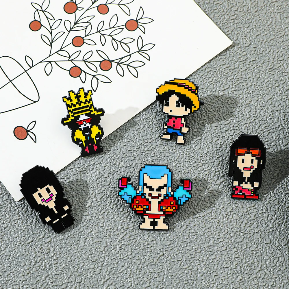 5 Pcs Creativity Pixel Style B - огляд і ціна Lapel Pin Enamel