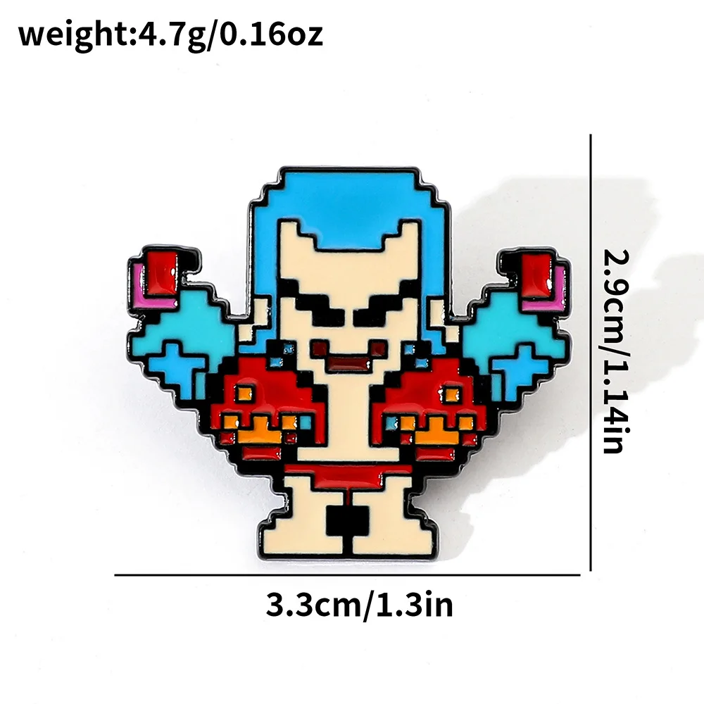 5 Pcs Creativity Pixel Style B - огляд і ціна Lapel Pin Enamel