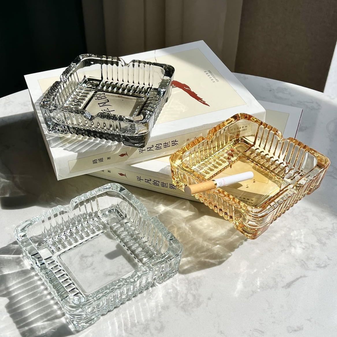 Transparent Glass Ashtray Ciga - огляд і ціна Men'S Accessories Tray