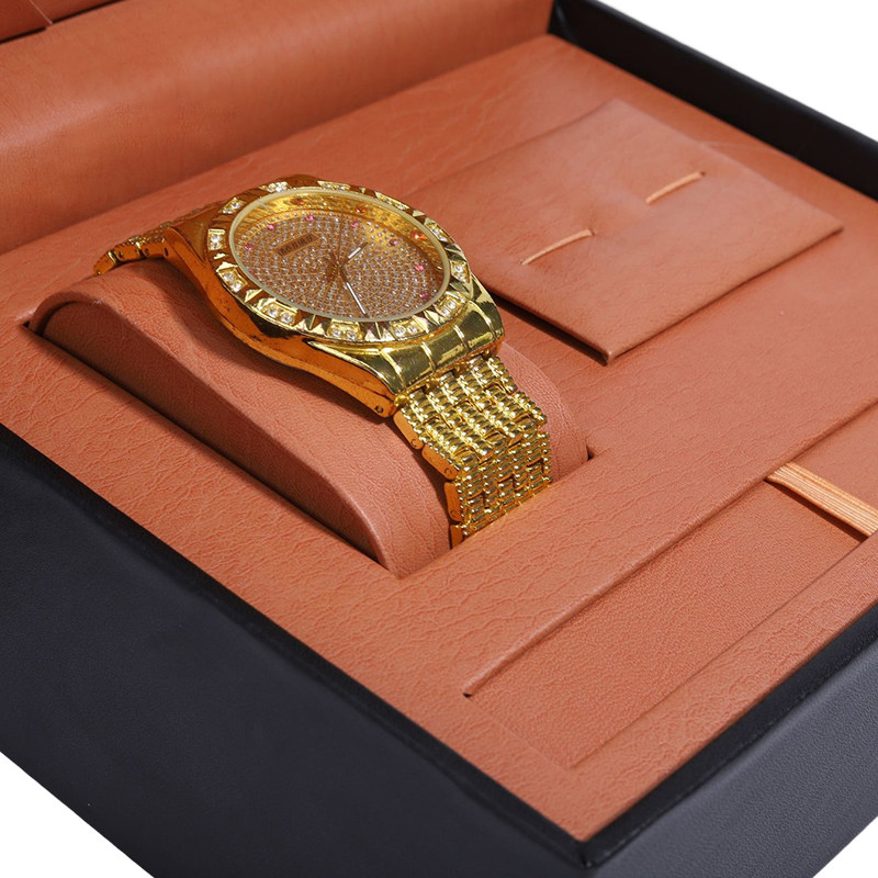 PU Leather Luxury Jewelry and  - огляд і ціна Cufflink Box Set