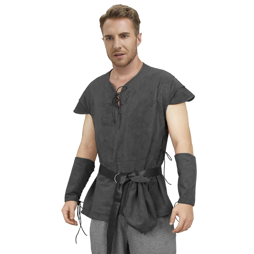 Men's Medieval Lace Up Tunic S - огляд і ціна Medieval Men'S Accessories