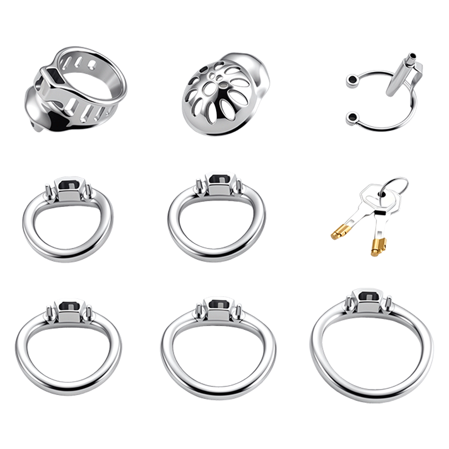 Male Chastity Cage with Lock a - огляд і ціна Men Accessories Jewellery