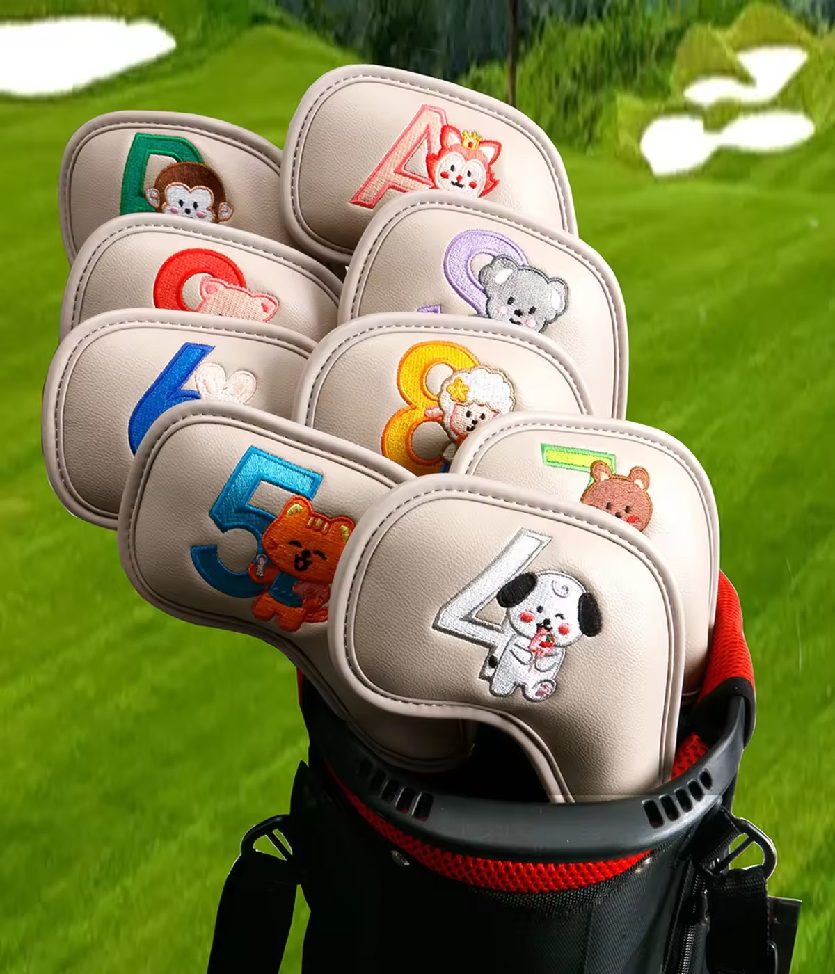 9Pcs Cute Cartoon Animal Golf  - огляд і ціна Men Accessories For Gift
