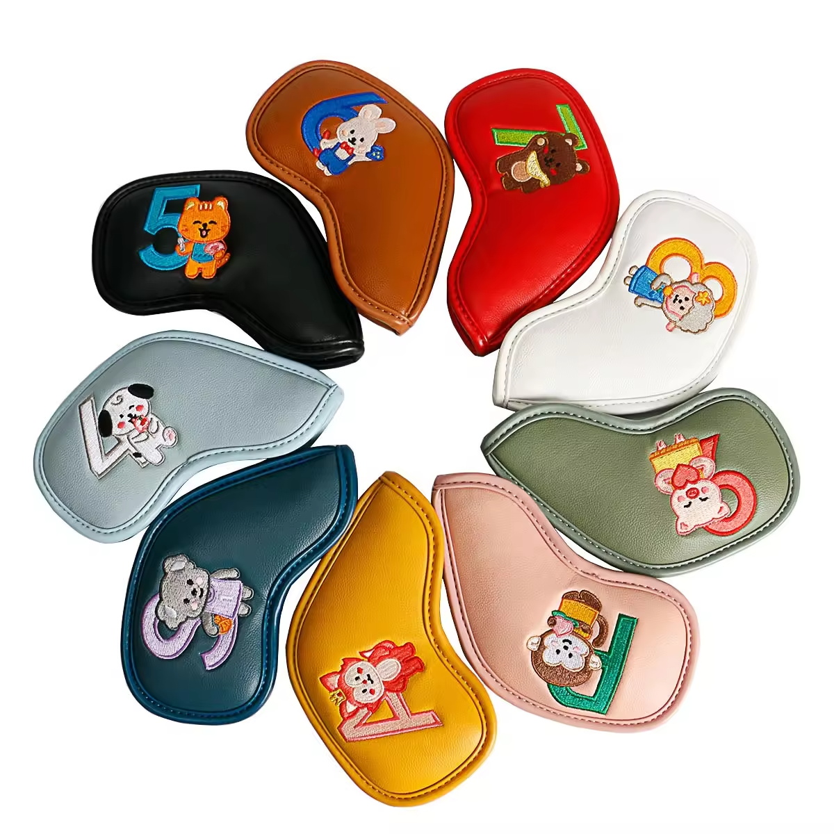 9Pcs Cute Cartoon Animal Golf  - огляд і ціна Men Accessories For Gift