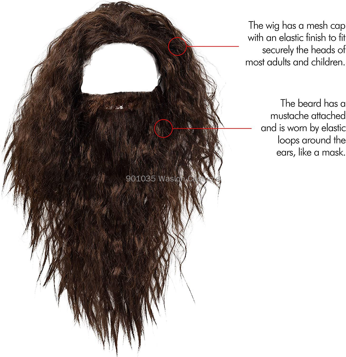 Beard Set Wizard Costume Hallo - огляд і ціна Men Accessories Kit