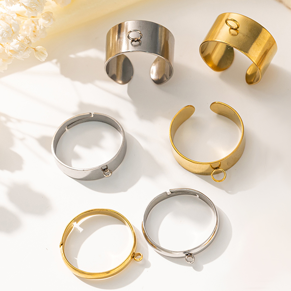 5pcs/Lot Stainless Steel Gold  - огляд і ціна Men Accessories Ring