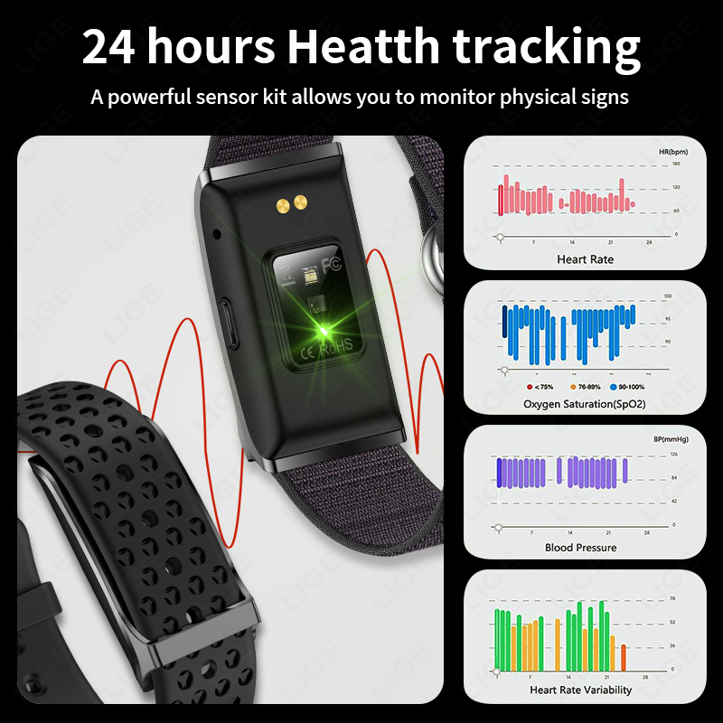 LIGE 100+ Sport Fitness Tracke - огляд і ціна Men Accessories Jewellery