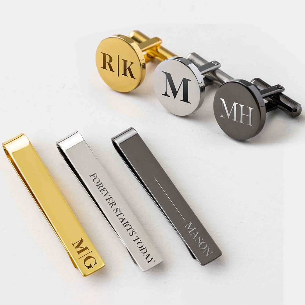 Custom Metal Cufflinks Tie Cli - огляд і ціна Cufflink Box Set