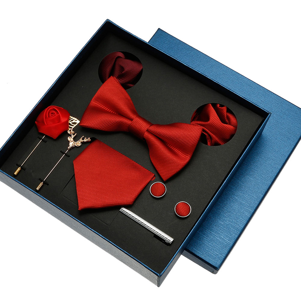 Plain Tie Set For Men Solid Co - огляд і ціна Neck Tie Set Box