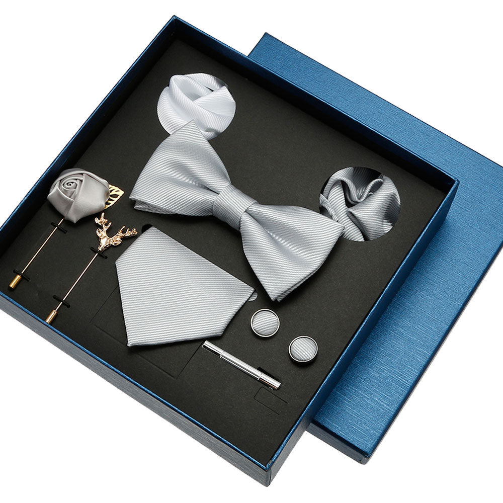 Plain Tie Set For Men Solid Co - огляд і ціна Neck Tie Set Box