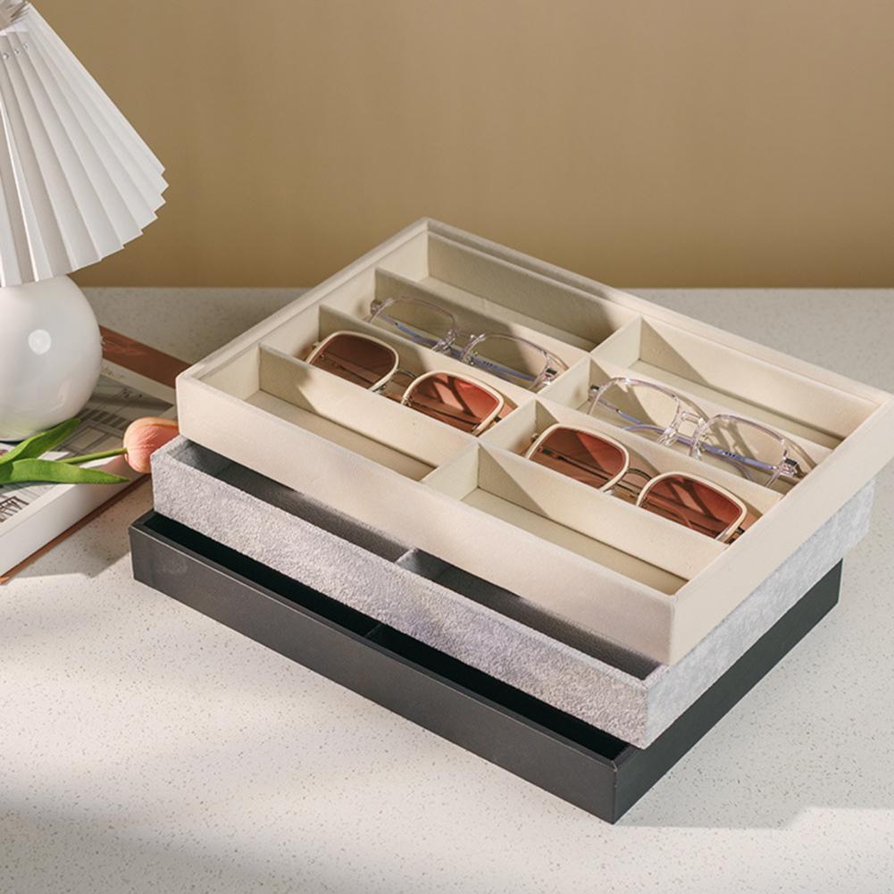 8 Grid Velvet Glasses Holder S - огляд і ціна Men'S Accessories Tray