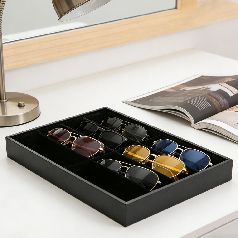 8 Grid Velvet Glasses Holder S - огляд і ціна Men'S Accessories Tray